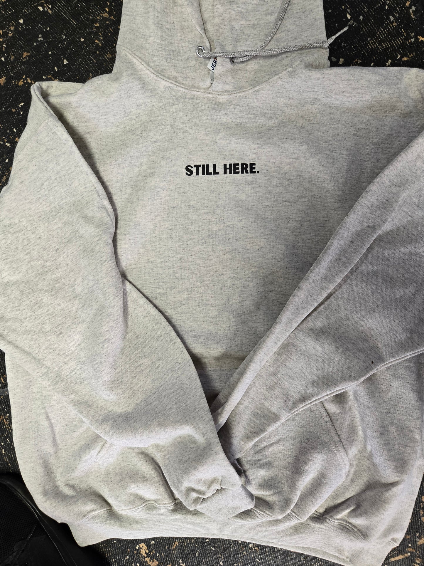 Still Here Heather Oatmeal Hoodie