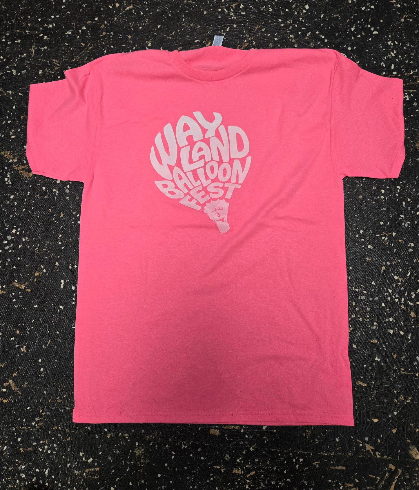 Wayland Balloonfest Neon Pink Logo SS Tee