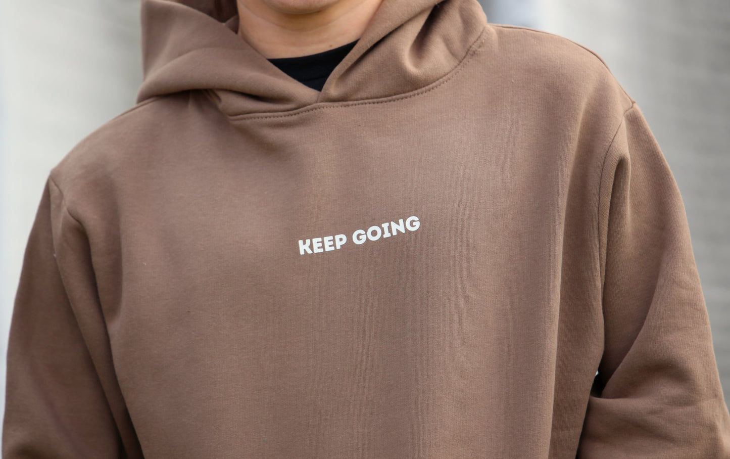 Keep Going Brown Hoodie