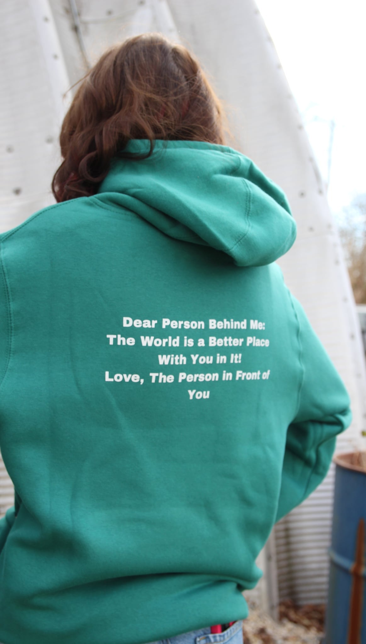 You Are Enough Teal Hoodie