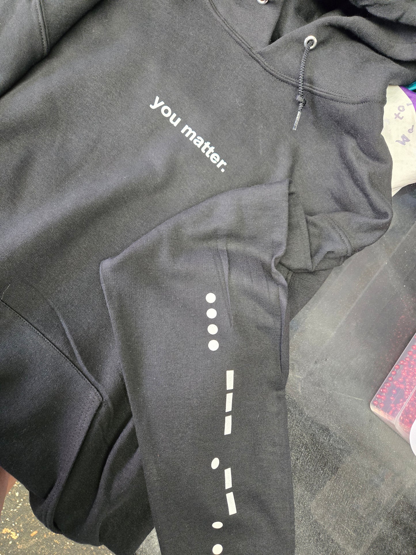 You Matter Black Hoodie
