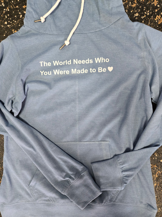 Your Place Ladies Misty Blue Hood